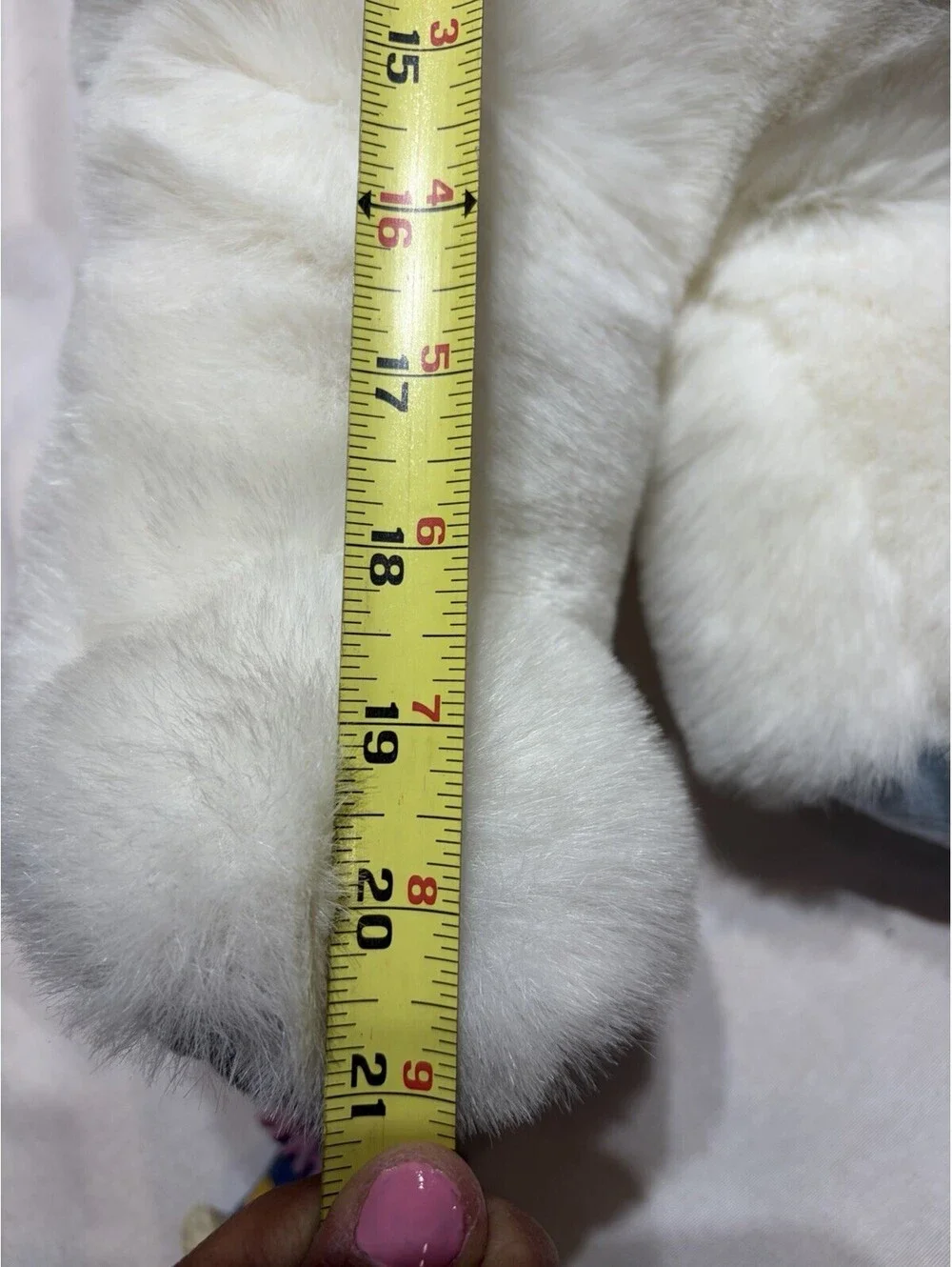 Vintage Large Easter Bunny Rabbit Plush 21” White By Chosun